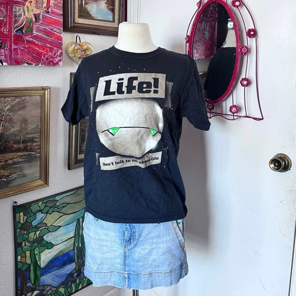 hgtg Life dont talk to me about life graphic shirt gildan